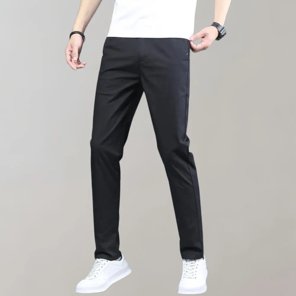 Villum - Stretch taille chino broek