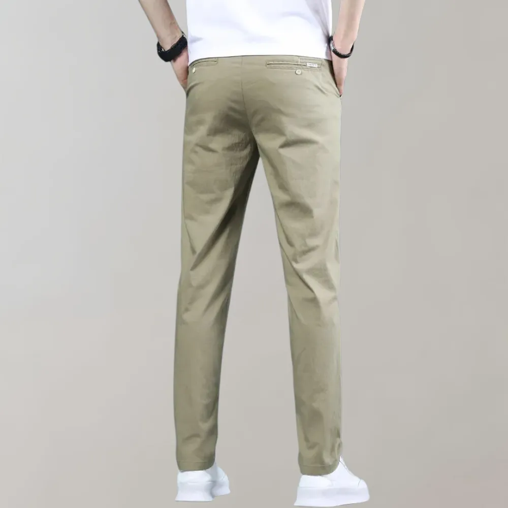 Villum - Stretch taille chino broek