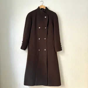 Vintage Brown Wool Coat, size L