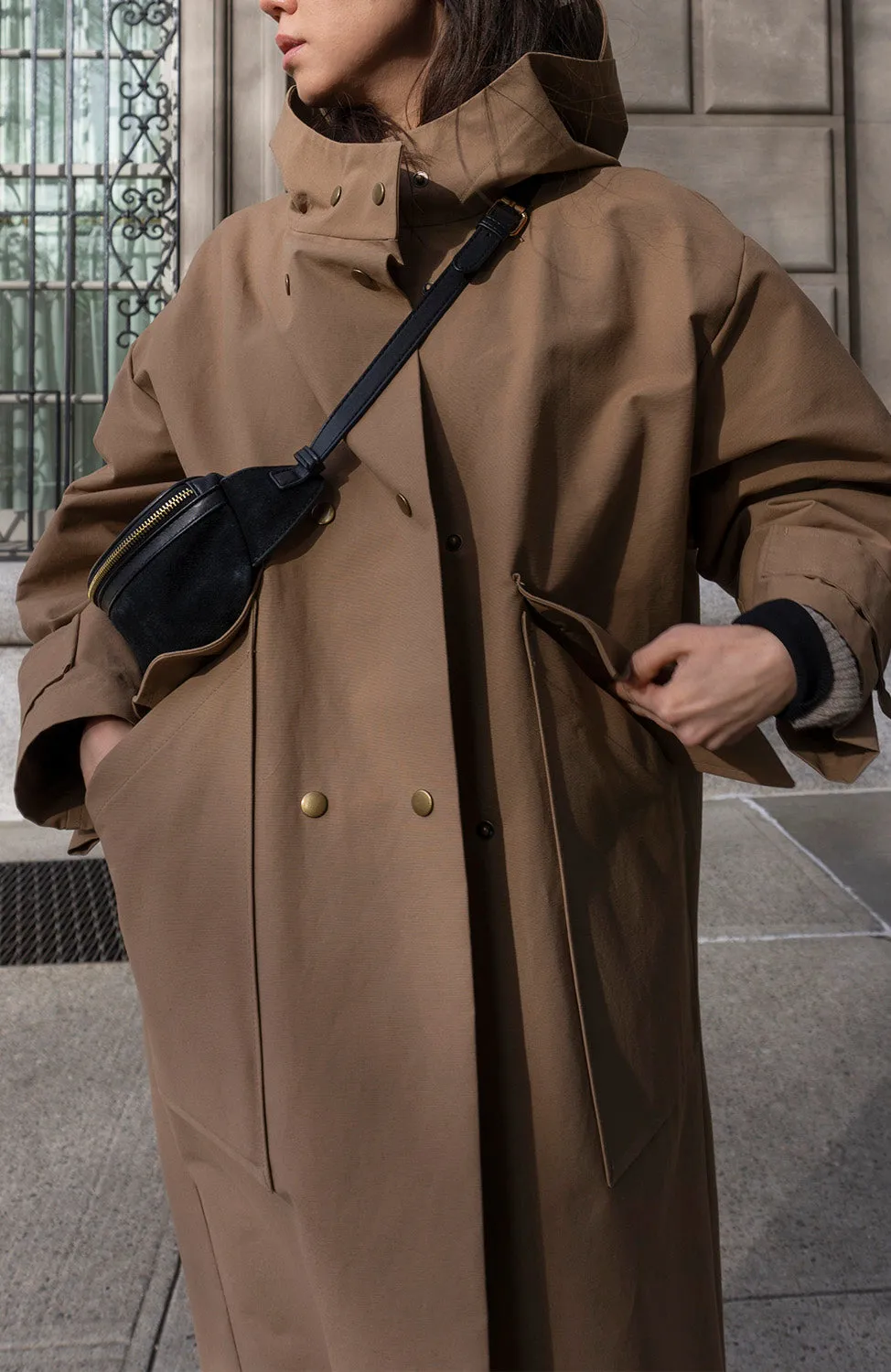 WATERPROOF BROWN COAT