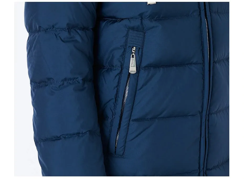Women's Autumn/Winter Cotton Padded Windproof Long Down Jacket With Hood