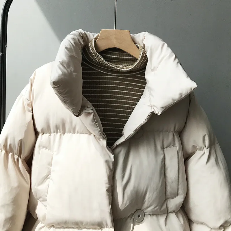 Women's Winter Casual Loose Warm Parka With Buttons