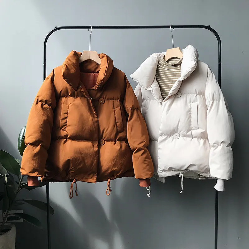 Women's Winter Casual Loose Warm Parka With Buttons