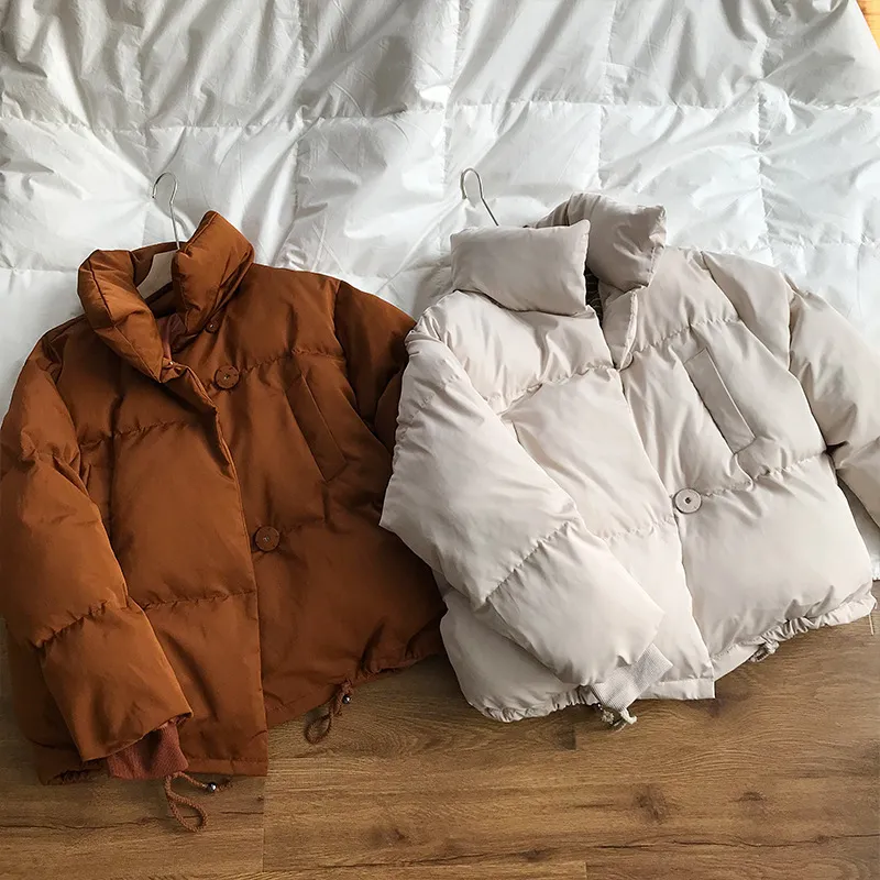 Women's Winter Casual Loose Warm Parka With Buttons