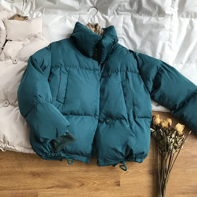 Women's Winter Casual Loose Warm Parka With Buttons