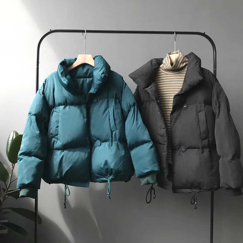 Women's Winter Casual Loose Warm Parka With Buttons