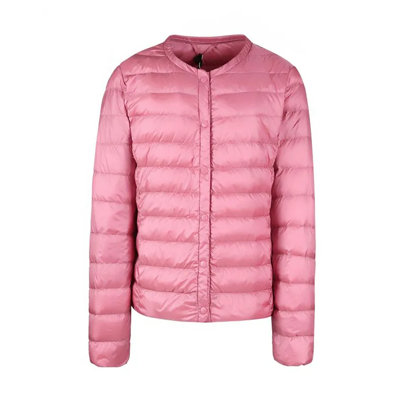 Women's Winter Casual Short Slim Warm Parka With Buttons