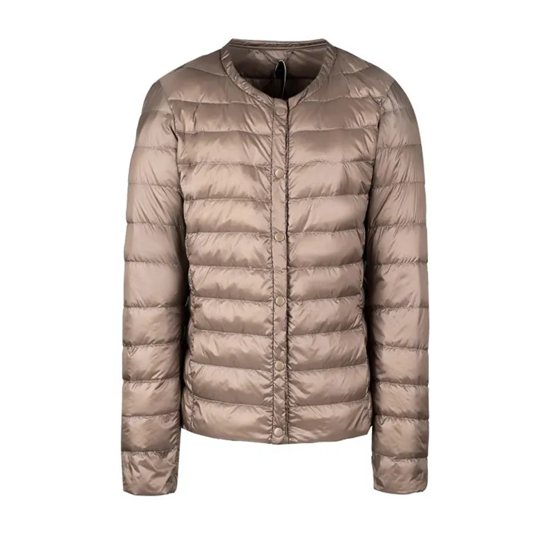 Women's Winter Casual Short Slim Warm Parka With Buttons