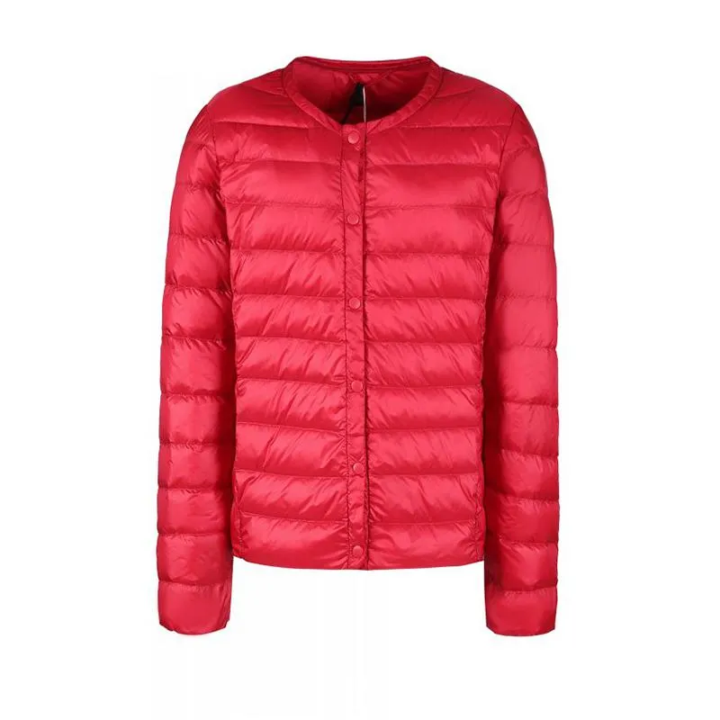 Women's Winter Casual Short Slim Warm Parka With Buttons