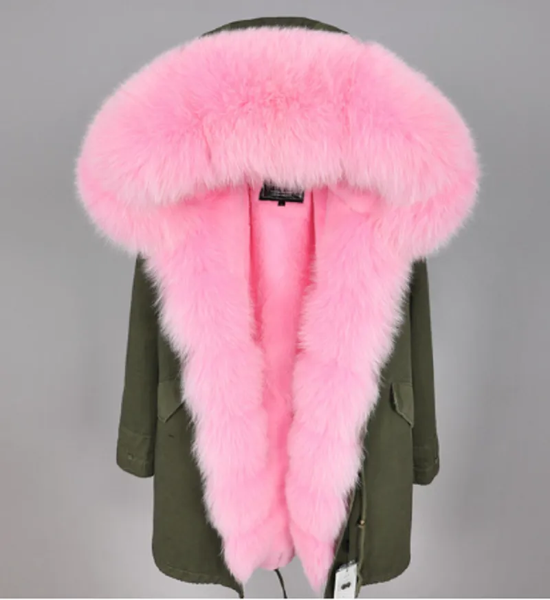 Women's Winter Casual Thick Hooded Parka With Detachable Fox Fur