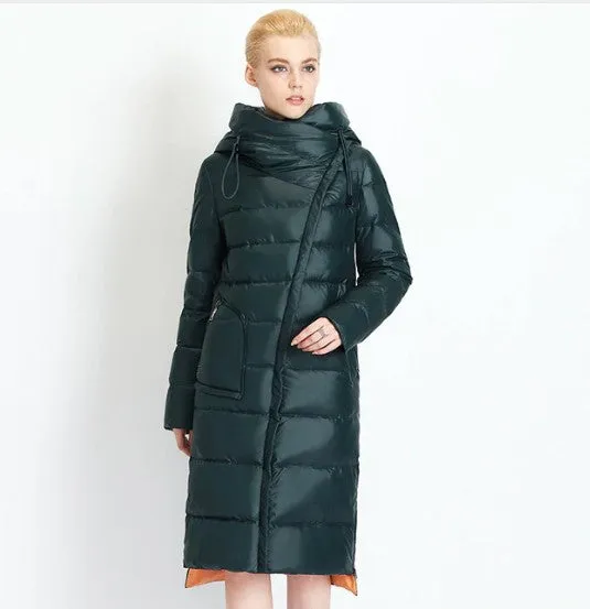 Women's Winter Hooded Warm Bio-Fluff Long Parka