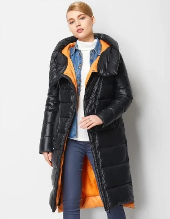 Women's Winter Hooded Warm Bio-Fluff Long Parka