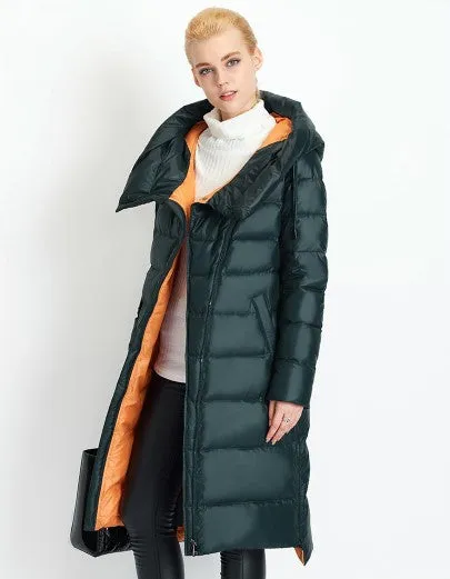 Women's Winter Hooded Warm Bio-Fluff Long Parka