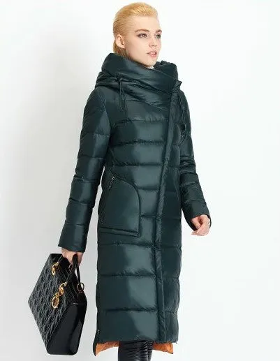 Women's Winter Hooded Warm Bio-Fluff Long Parka