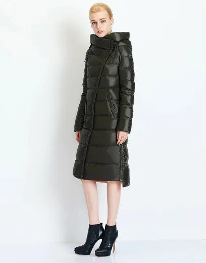 Women's Winter Hooded Warm Bio-Fluff Long Parka