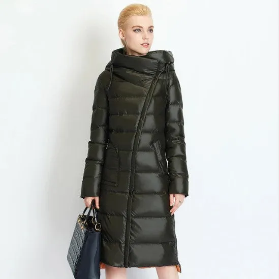 Women's Winter Hooded Warm Bio-Fluff Long Parka