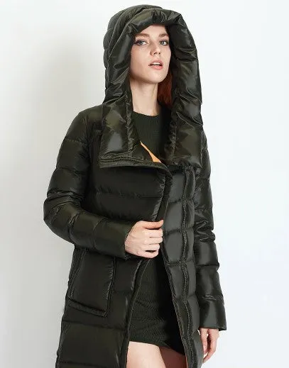 Women's Winter Hooded Warm Bio-Fluff Long Parka