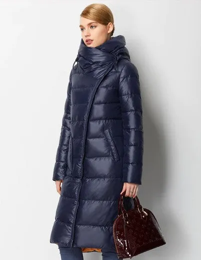 Women's Winter Hooded Warm Bio-Fluff Long Parka