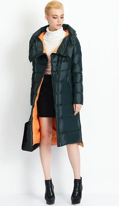 Women's Winter Hooded Warm Bio-Fluff Long Parka