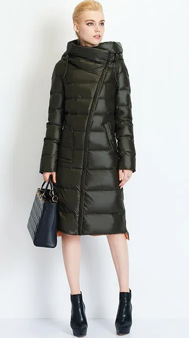 Women's Winter Hooded Warm Bio-Fluff Long Parka