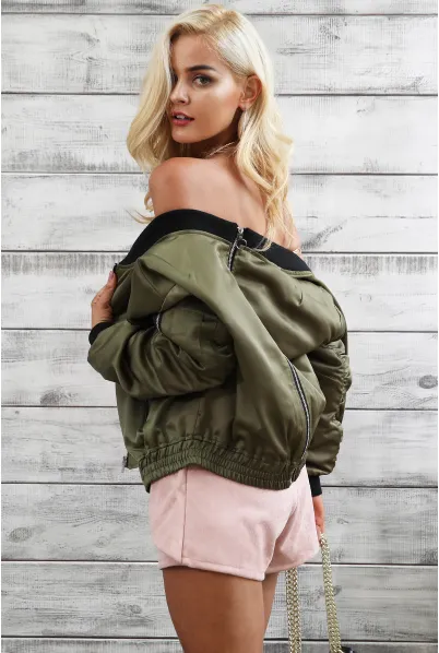 Women's Winter Waist Belt Bomber