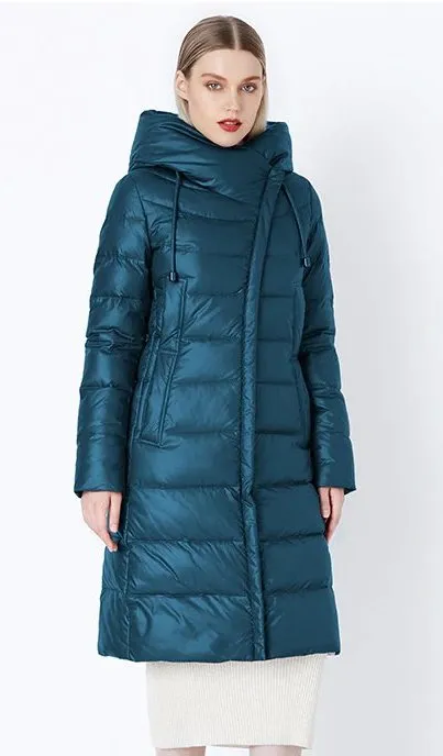 Women's Winter Warm Hooded Bio-Fluff Long Parka