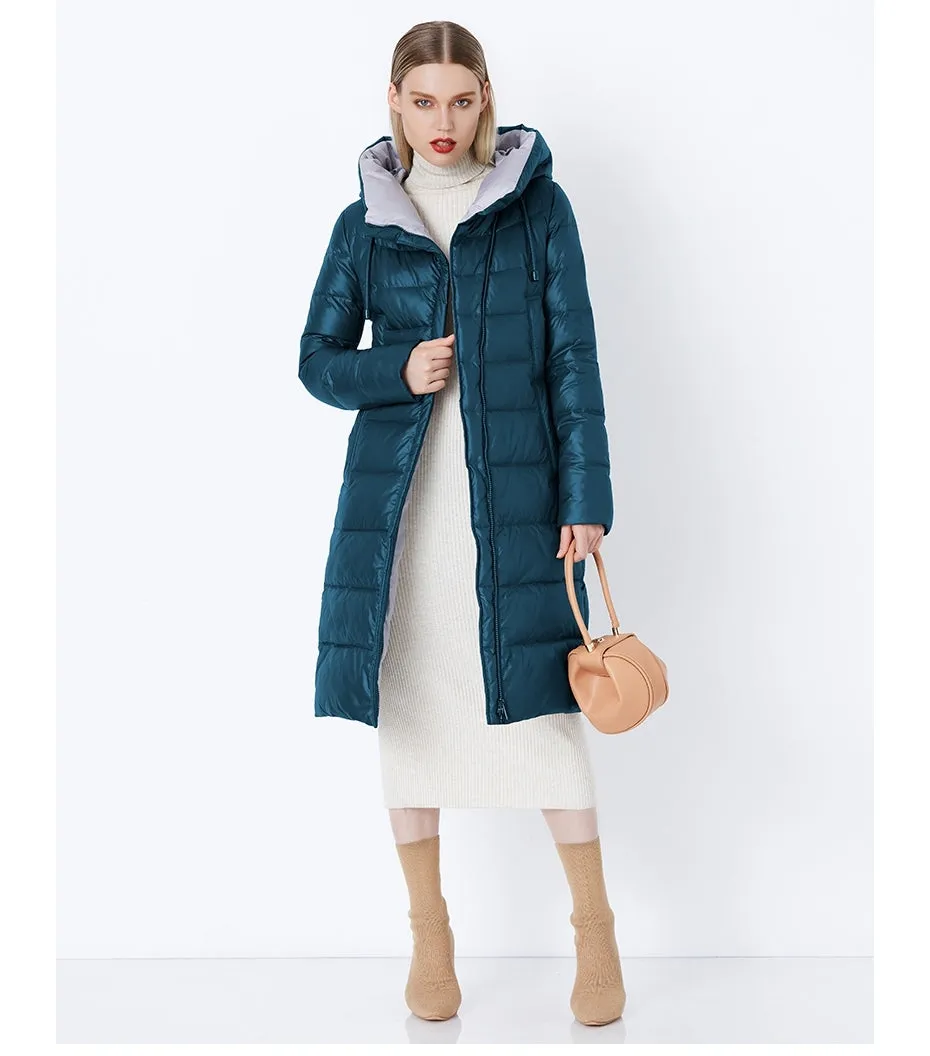 Women's Winter Warm Hooded Bio-Fluff Long Parka
