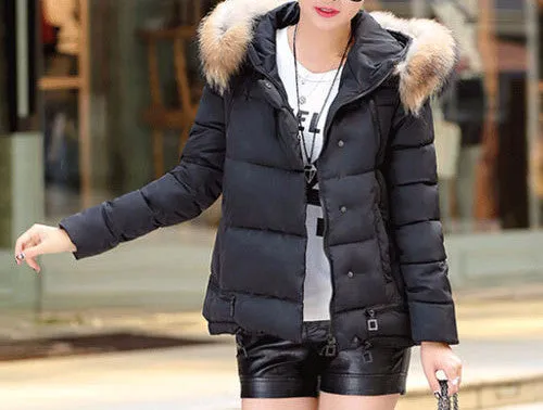 Women's Winter Warm Hooded Down Parka