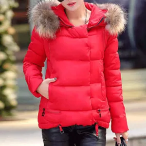 Women's Winter Warm Hooded Down Parka