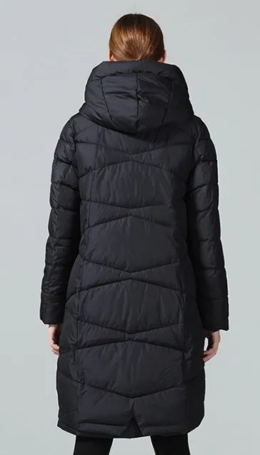 Women's Winter Warm Hooded Long Bio-Down Parka