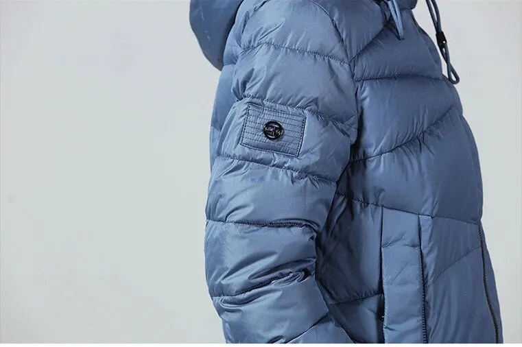 Women's Winter Warm Hooded Long Bio-Down Parka