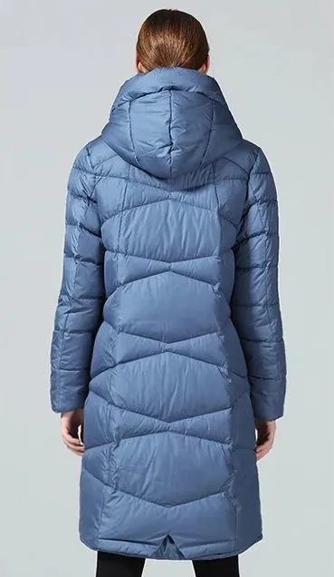 Women's Winter Warm Hooded Long Bio-Down Parka
