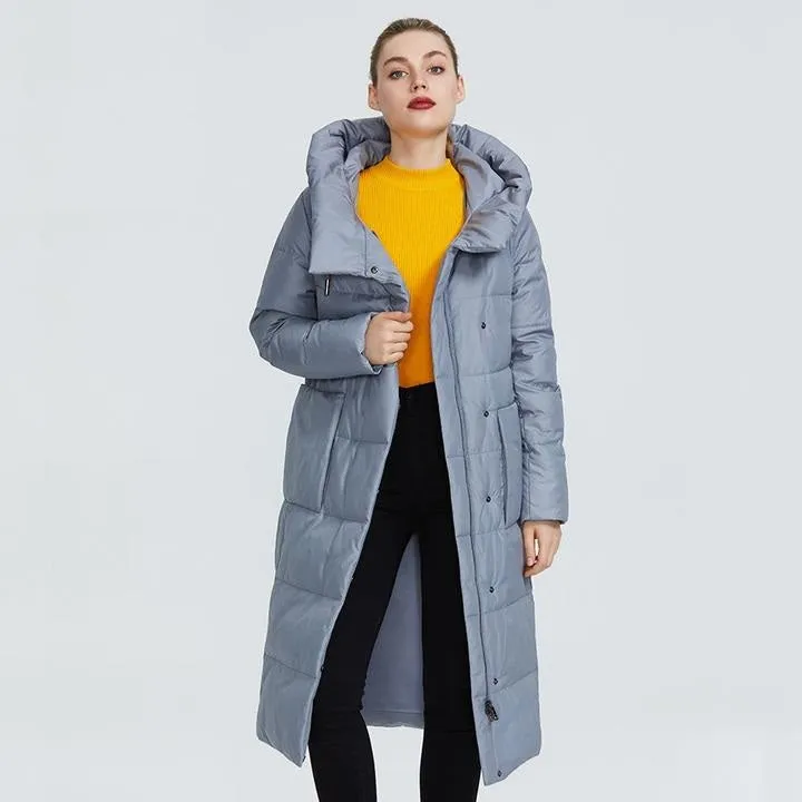 Women's Winter Windproof Hooded Thick Polyester Parka