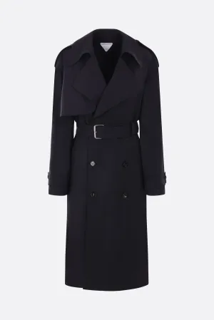 Wool Double-Breasted Trench