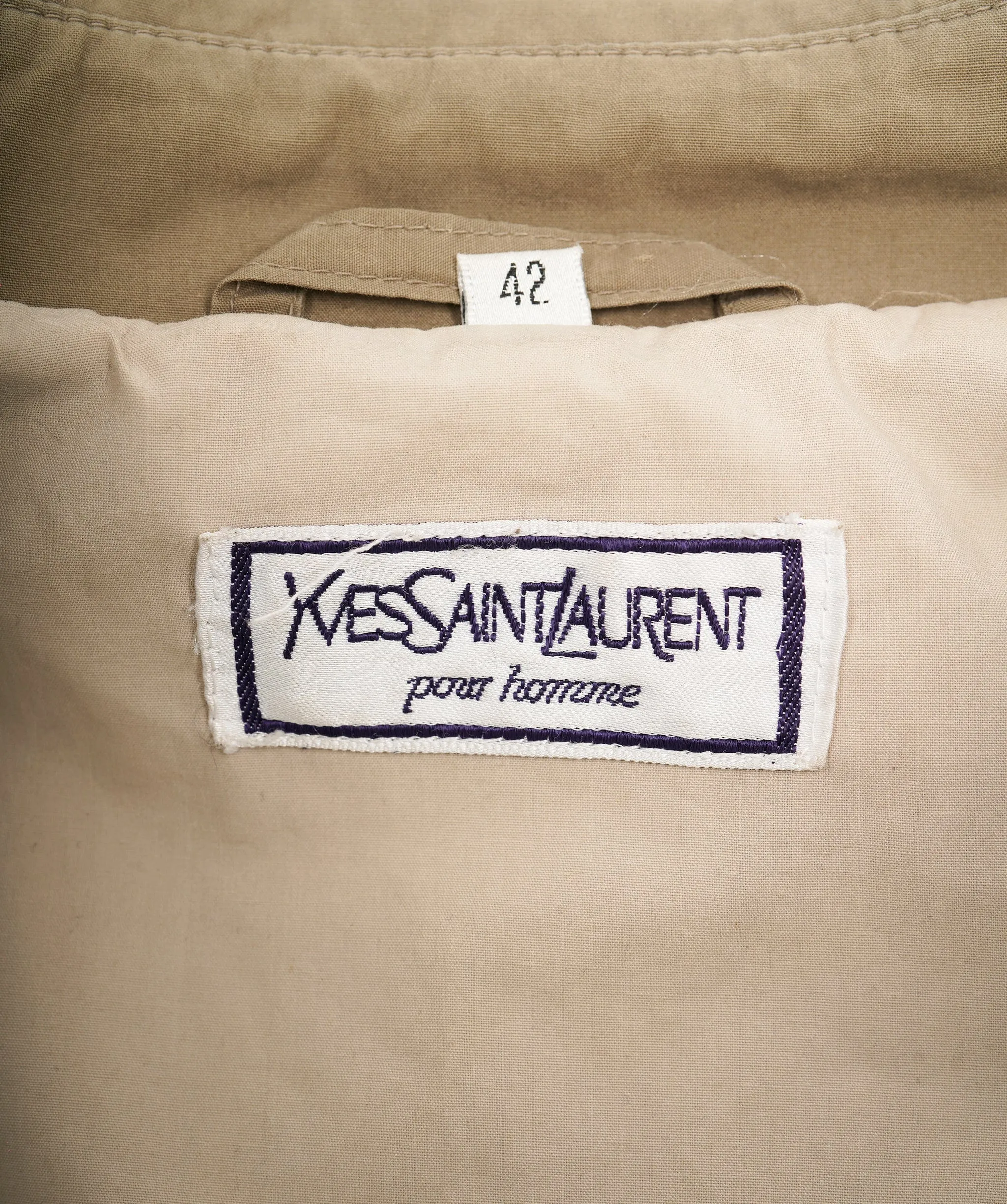 YSL KHAKI GREEN TRENCH COAT - APL0003