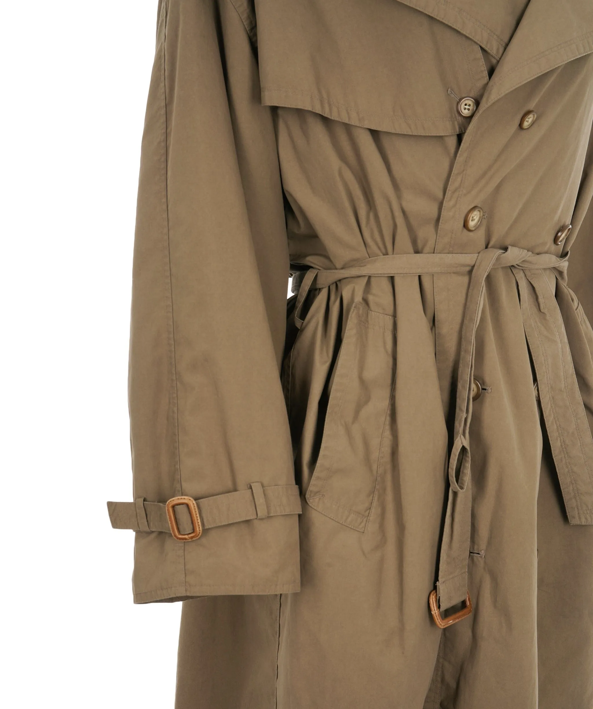 YSL KHAKI GREEN TRENCH COAT - APL0003