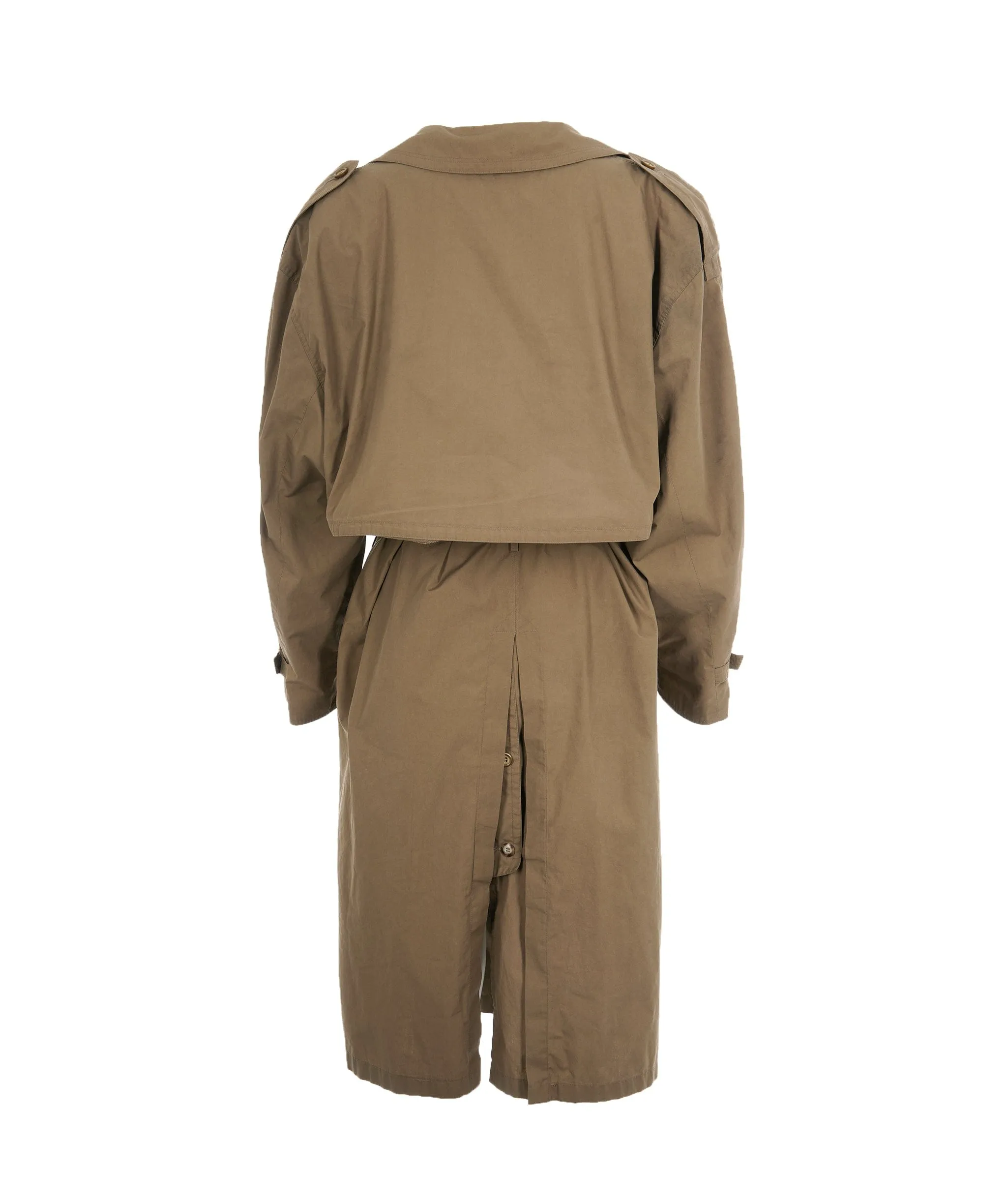 YSL KHAKI GREEN TRENCH COAT - APL0003
