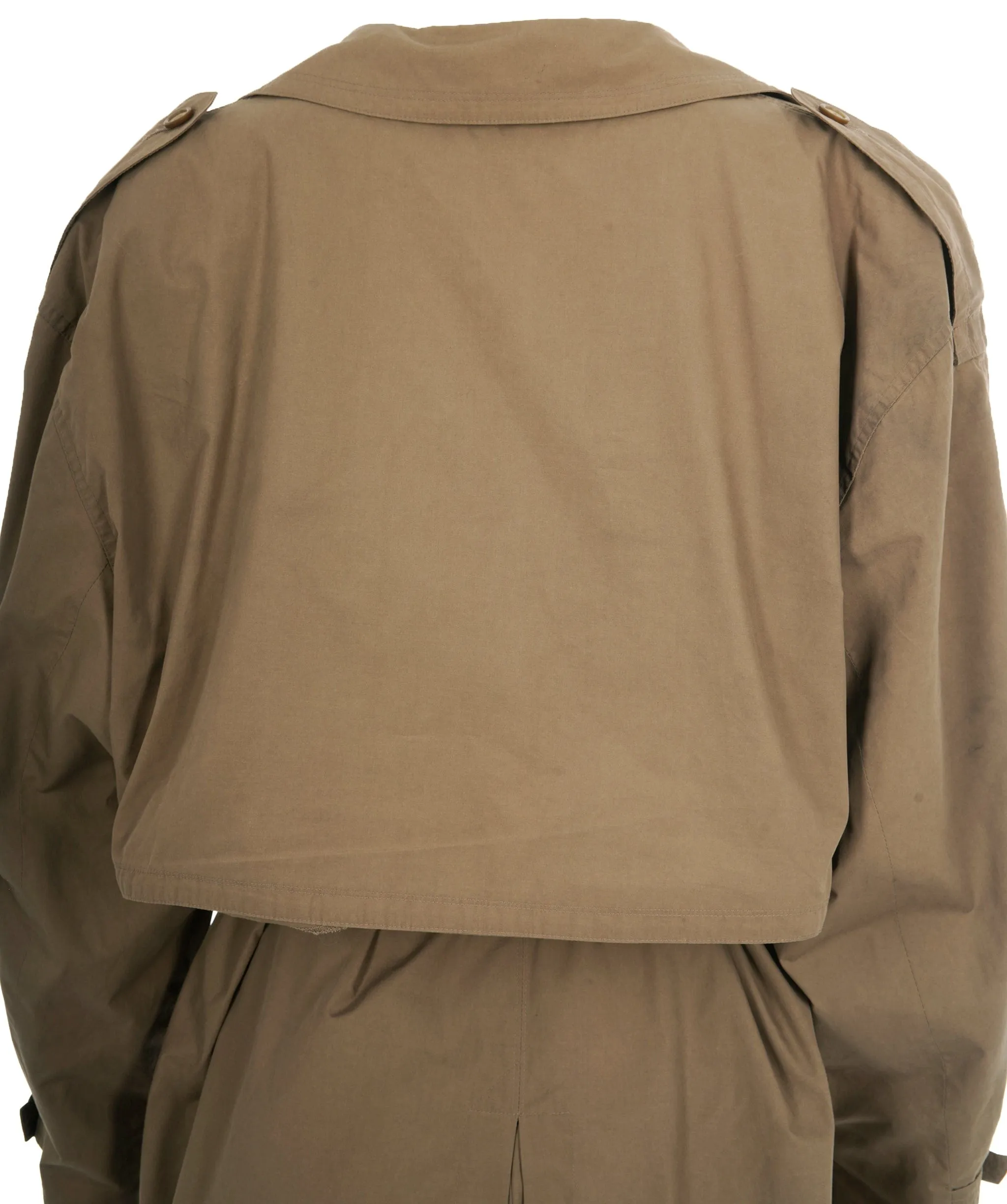 YSL KHAKI GREEN TRENCH COAT - APL0003